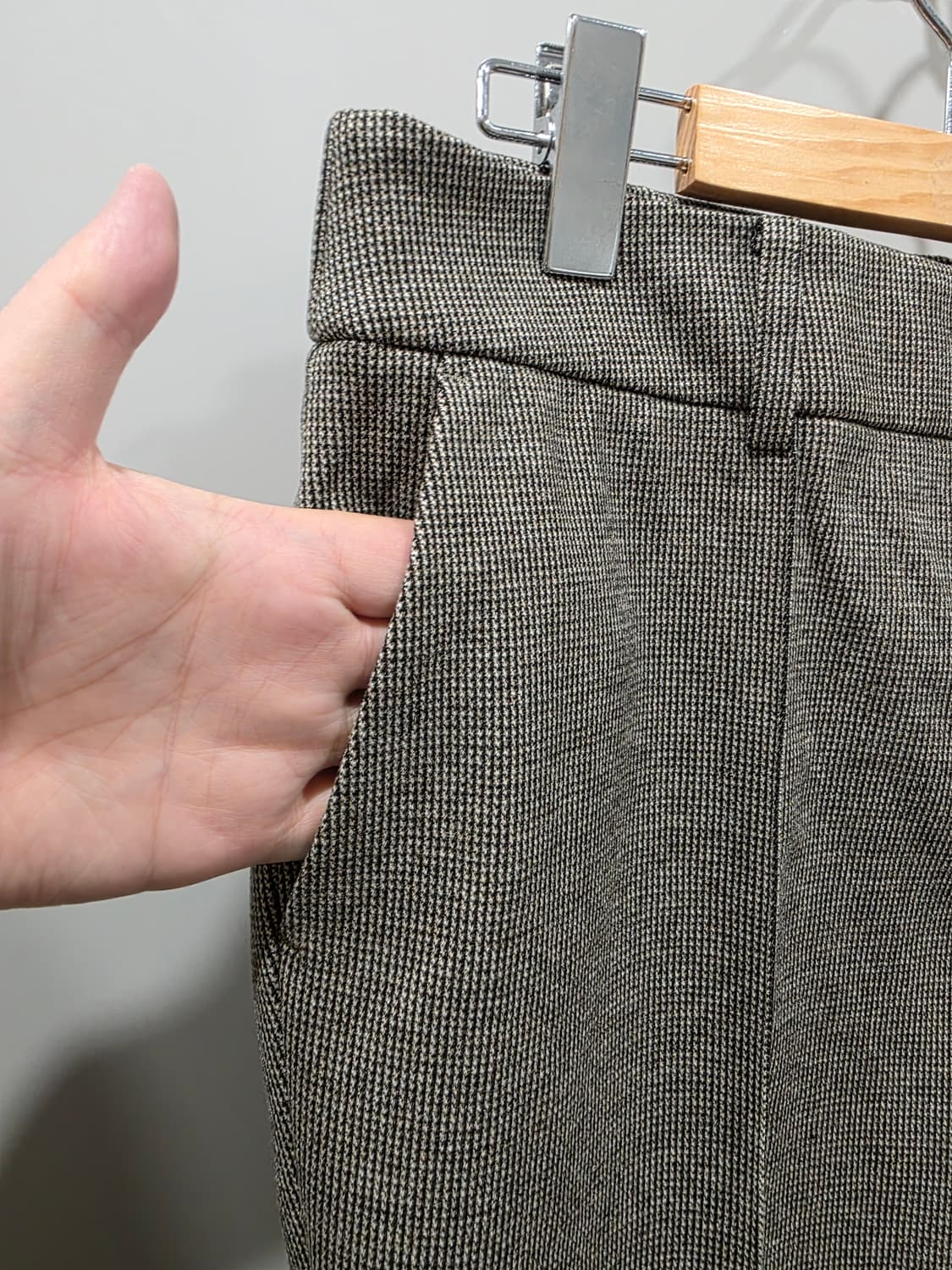 브룩스 브라더스 체크 슬랙스 바지 상품이미지4