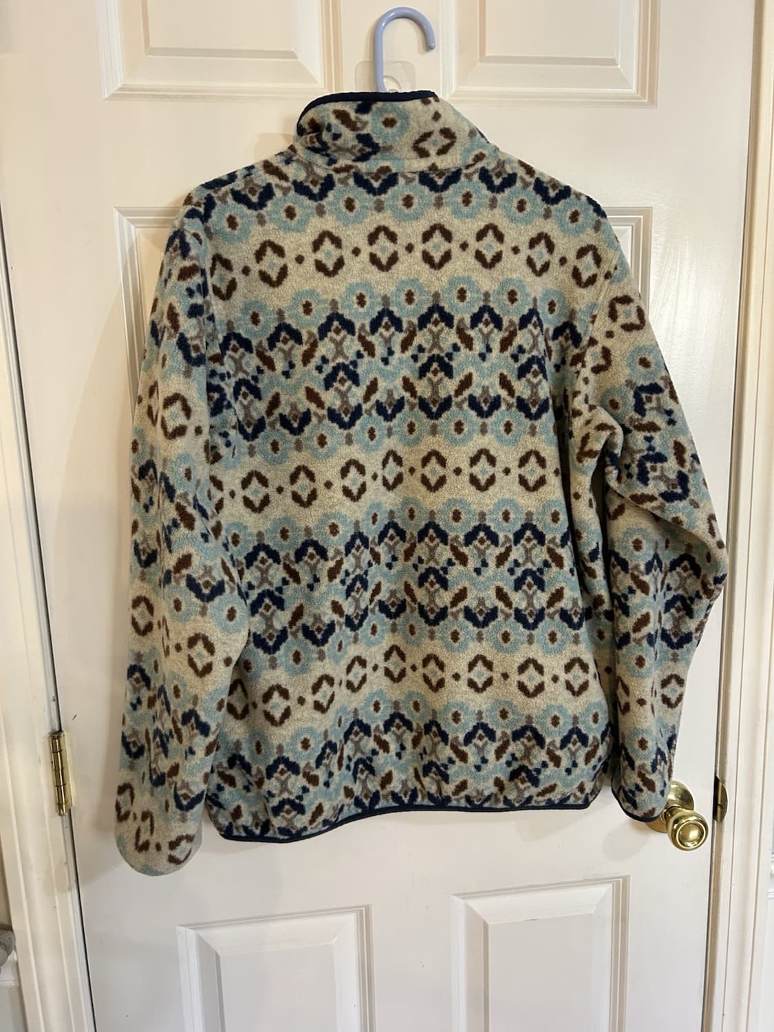 19FW 파타고니아 신칠라 스냅-티 플리스 오트밀/캐스케이드 패턴 상품이미지5