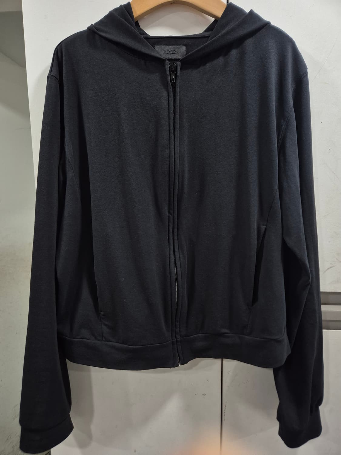 (2size)머듈 후드 집업 블랙 상품이미지2