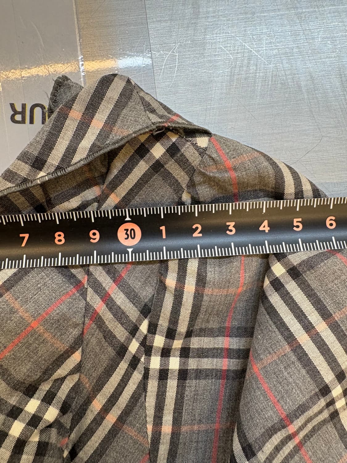 버버리 블루라벨 체크 프릴 블라우스 상품이미지6