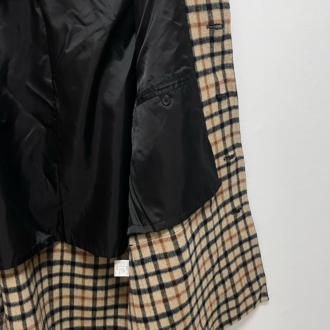 빈티지 올드스쿨 램스울 핸드메이드 코트 상품이미지5