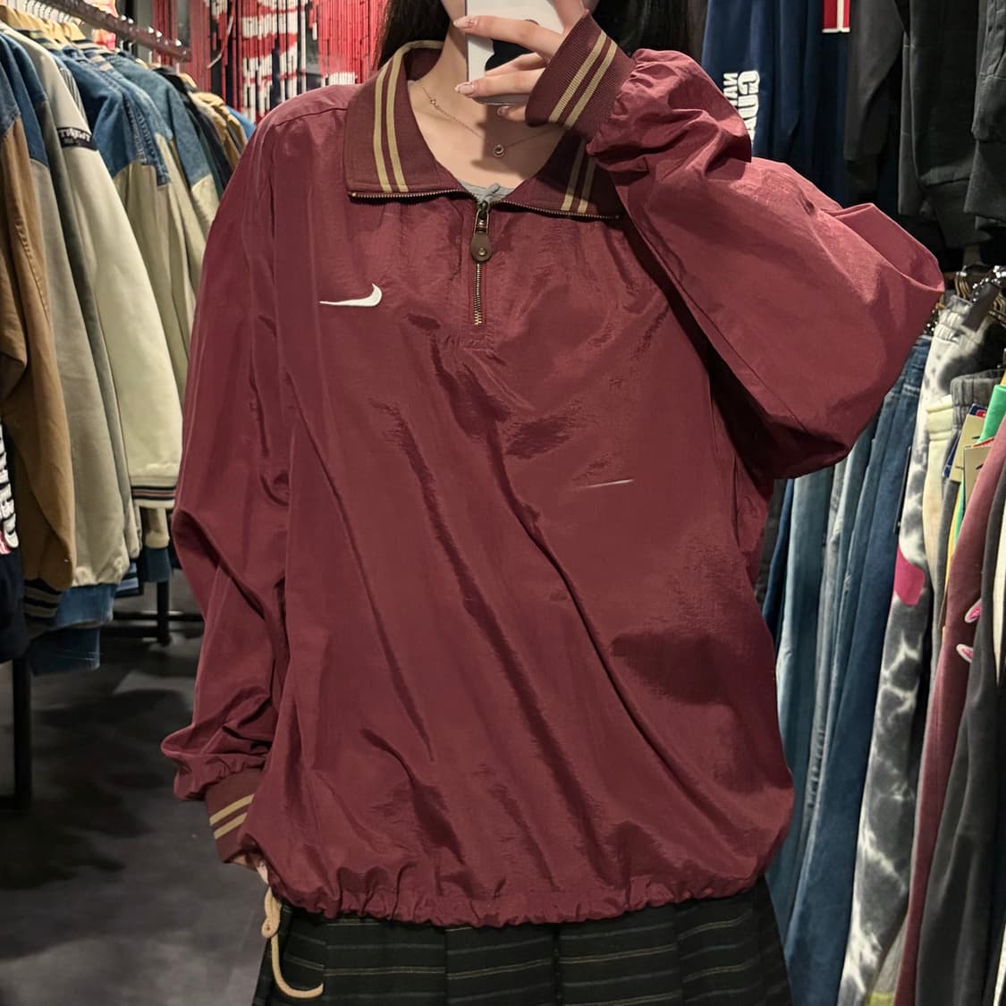 [IM] Nike 나이키 아노락 버건디 웜업 상품이미지4