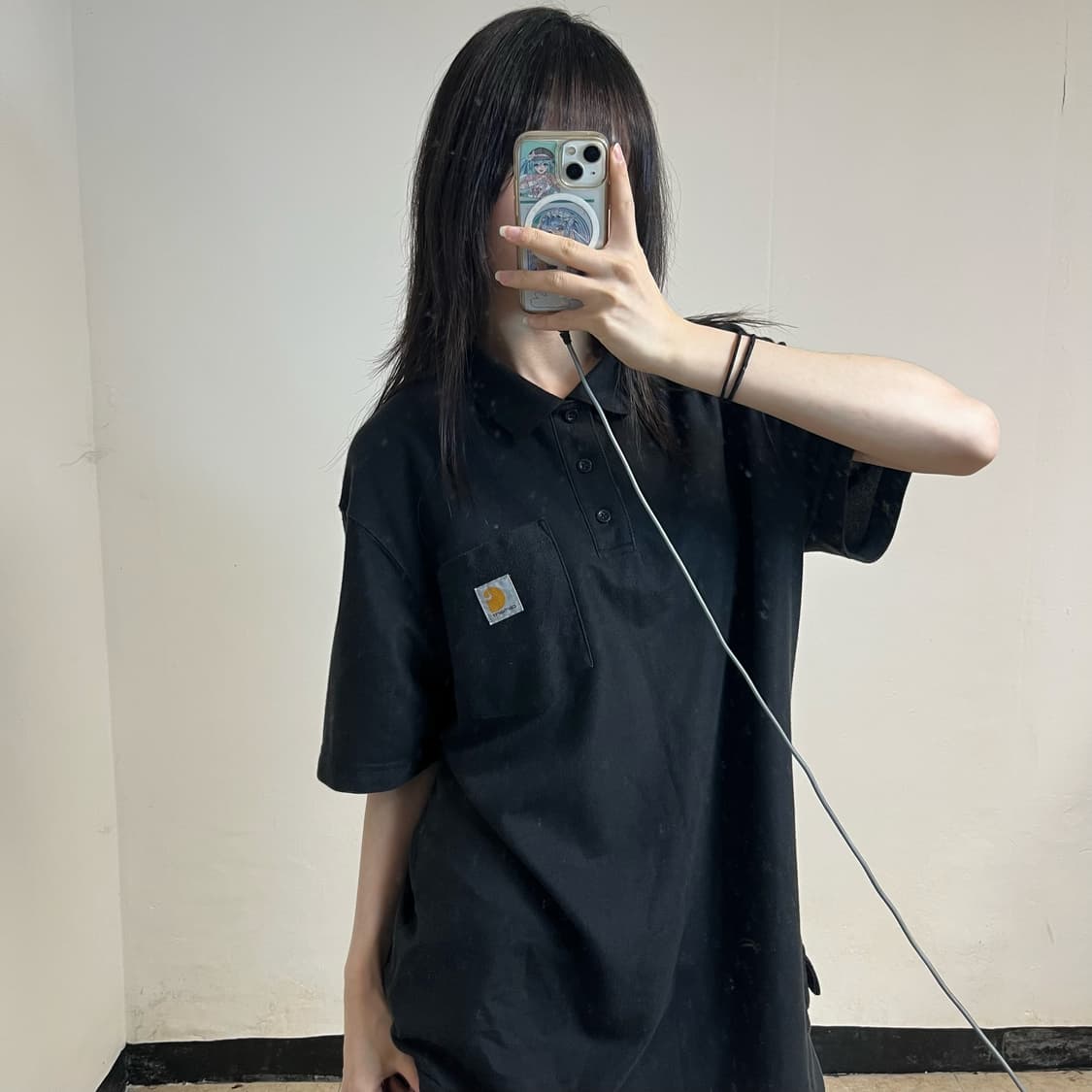 Carhartt Black Collar T-Shirt 상품이미지2