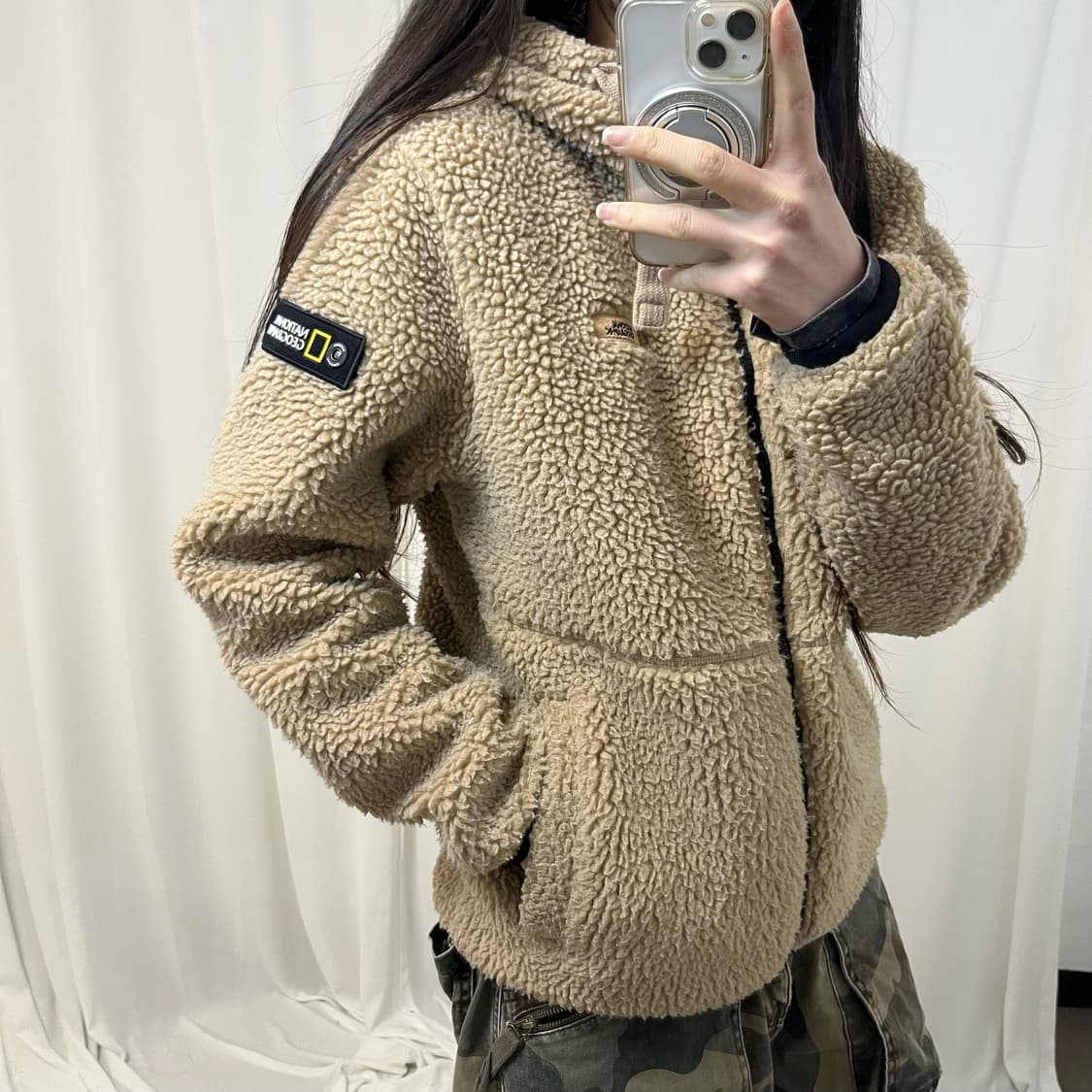 National Geographic Beige Fleece 상품이미지3