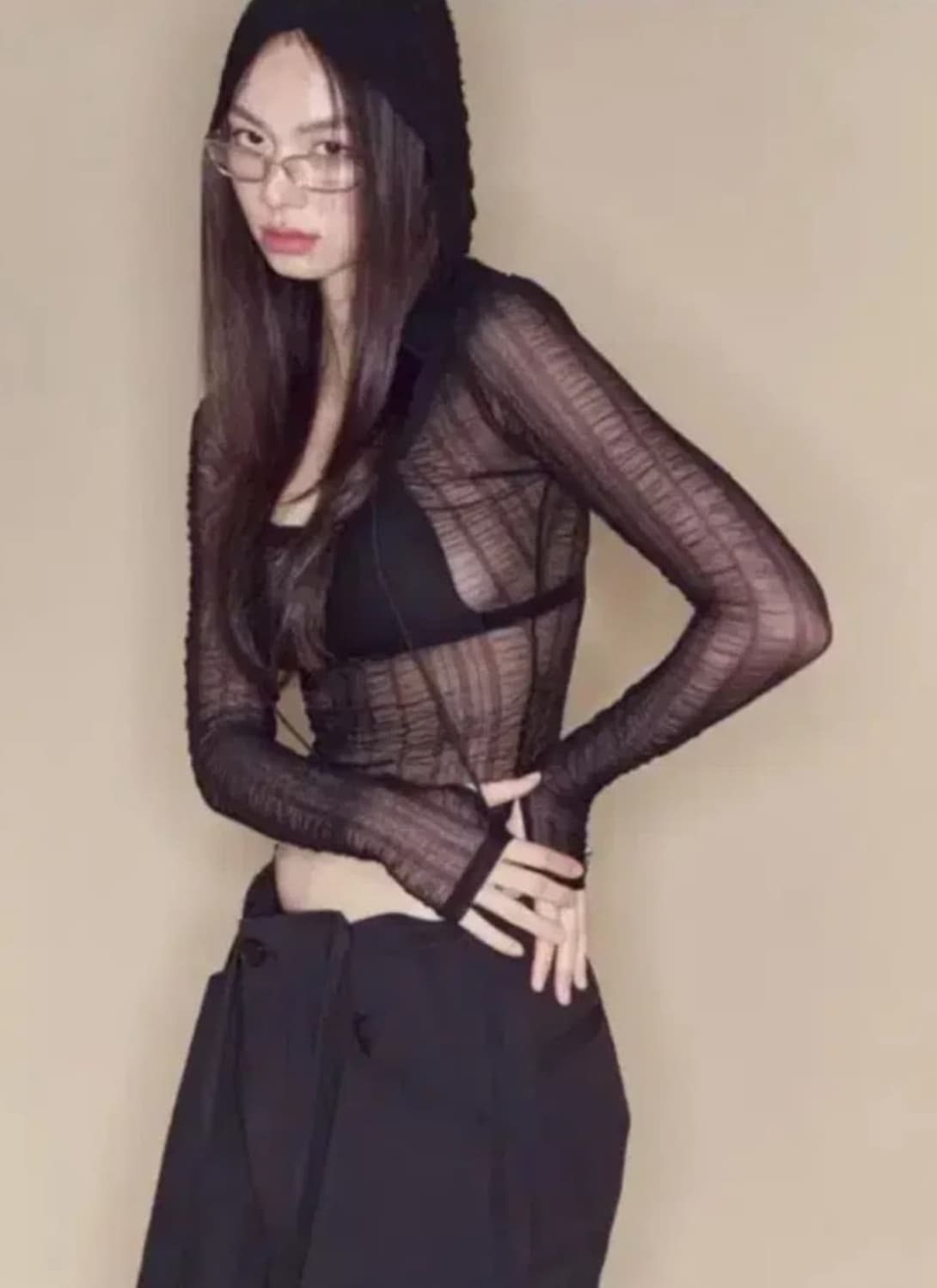 플리즈노팔로우 아야나 후드탑 상품이미지1