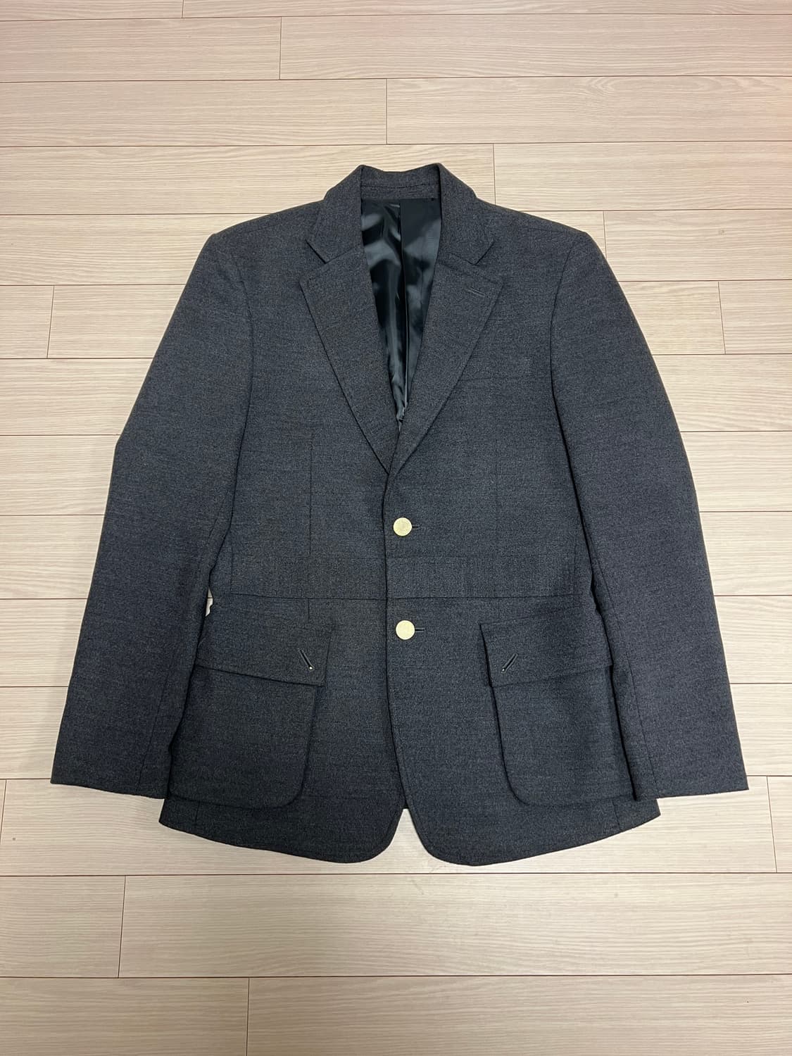 하이엔드 울 블렌드 클래식 블레이저 / 그레이 / 50 상품이미지1