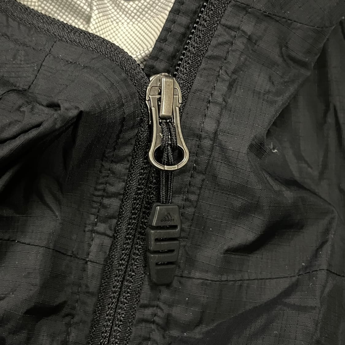 [정품/110] 아디다스 블랙 바람막이 후드 집업 b10 상품이미지7