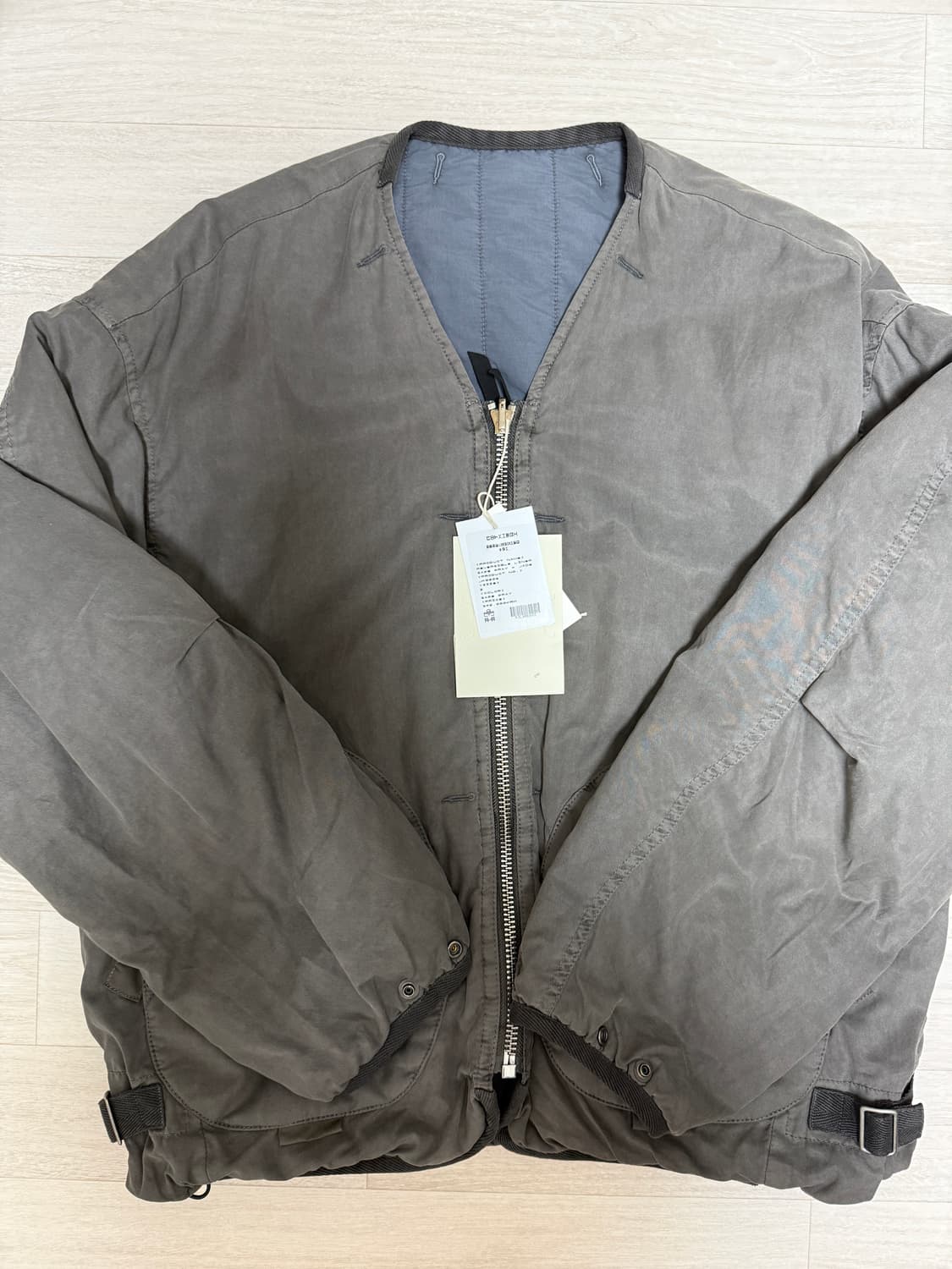 폴리테루 리버시블 라이너 자켓 세이지 그레이+제이드 상품이미지2