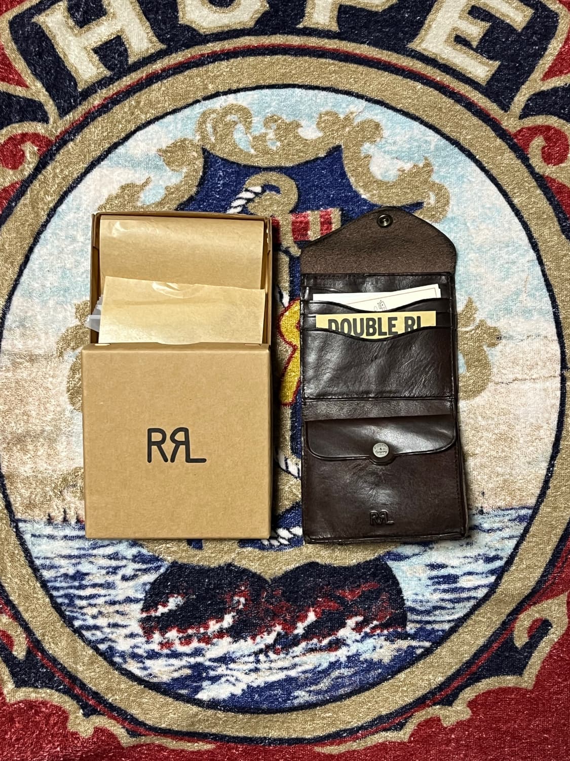 RRL 콘초 레더 월렛 더블알엘 지갑 상품이미지2