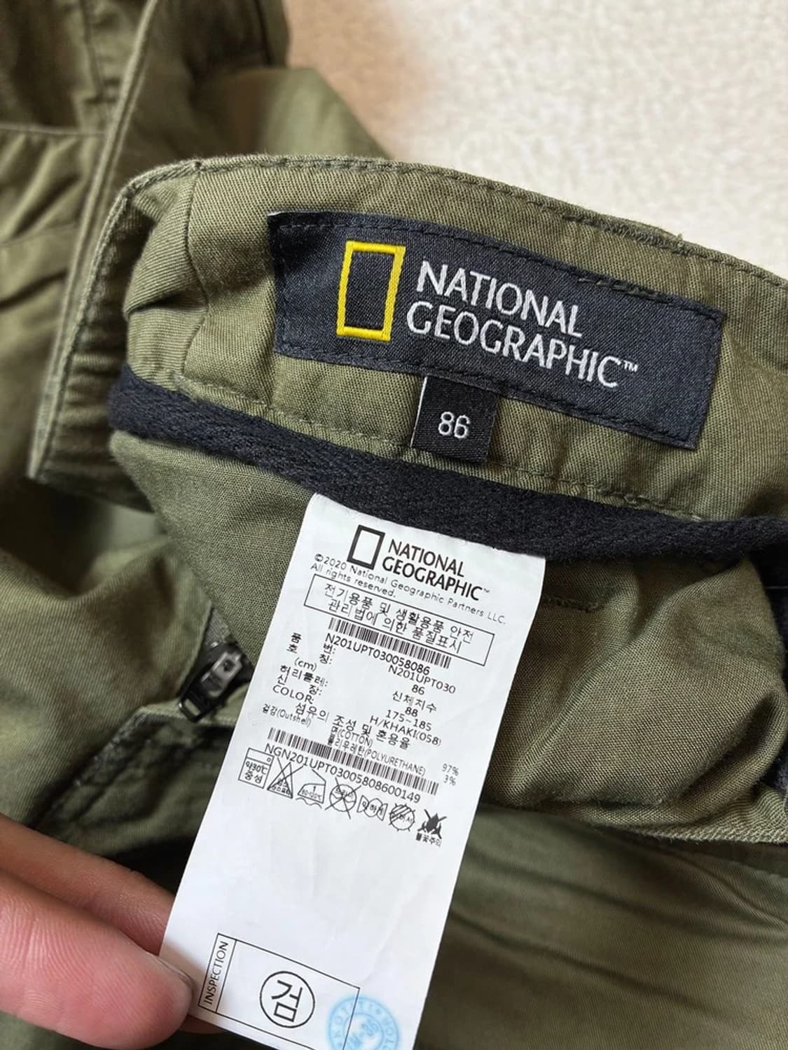 내셔널지오그래픽 20ss 피그먼트다잉 스트레이트 카고 팬츠 PN7638 상품이미지8
