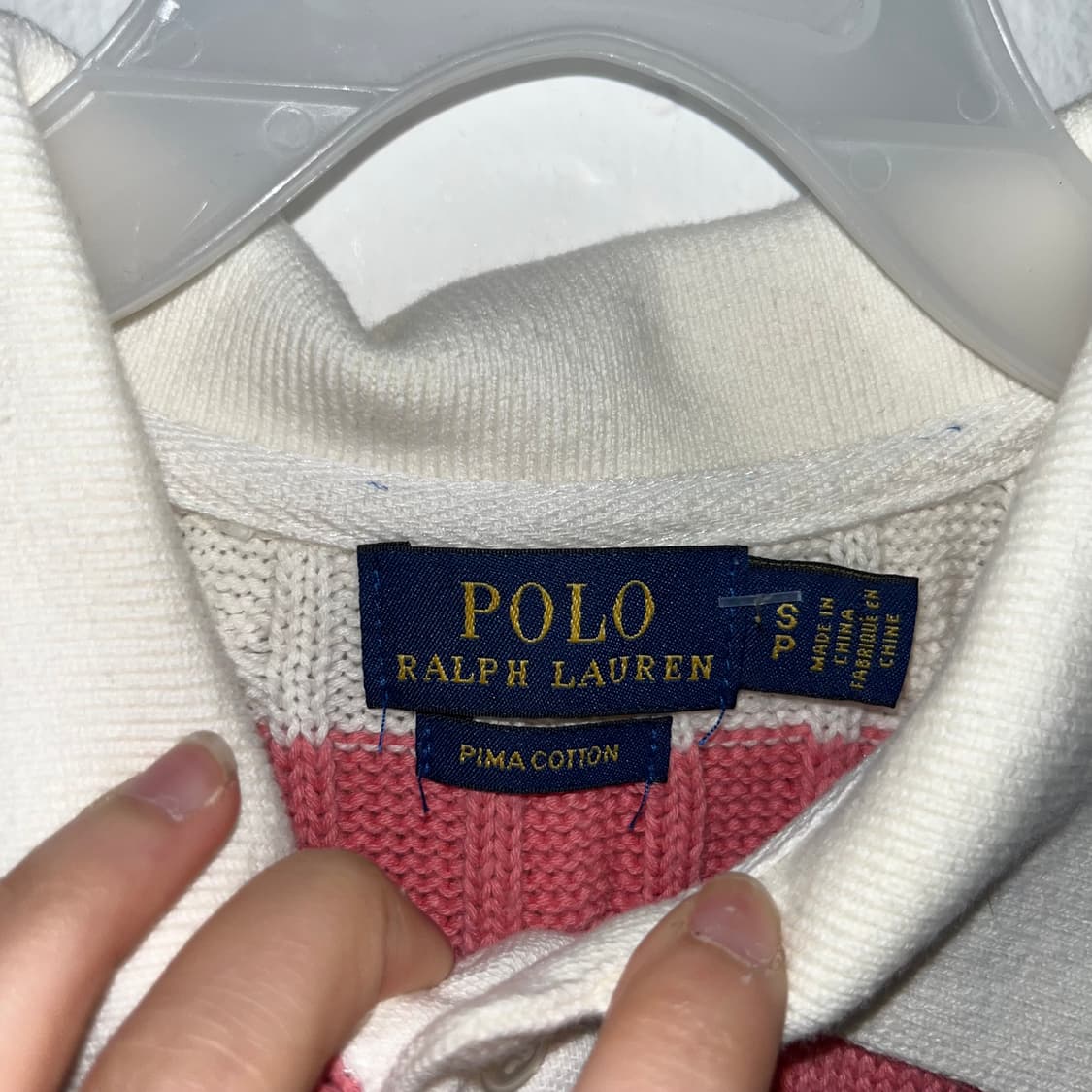Polo cable stripe collar knit 상품이미지6