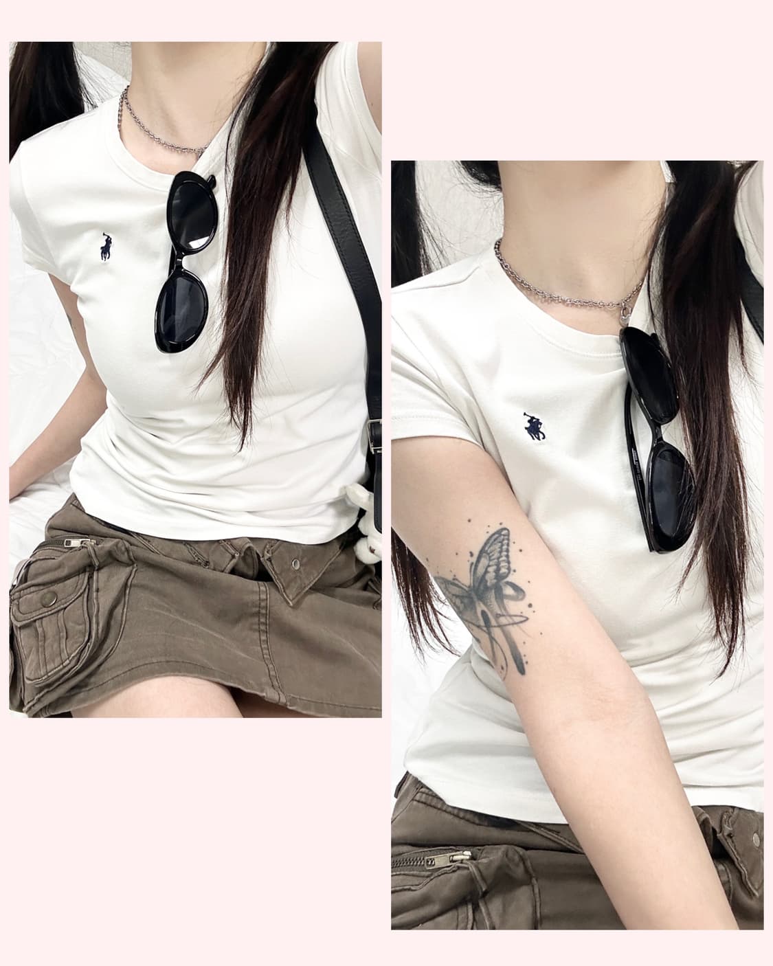 폴로 네이비포니 화이트 반팔 상품이미지1