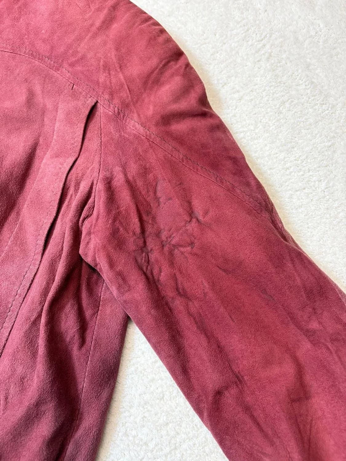 버버리 90's 천연 가죽 스웨이드 블루종 자켓 pn6149 상품이미지7