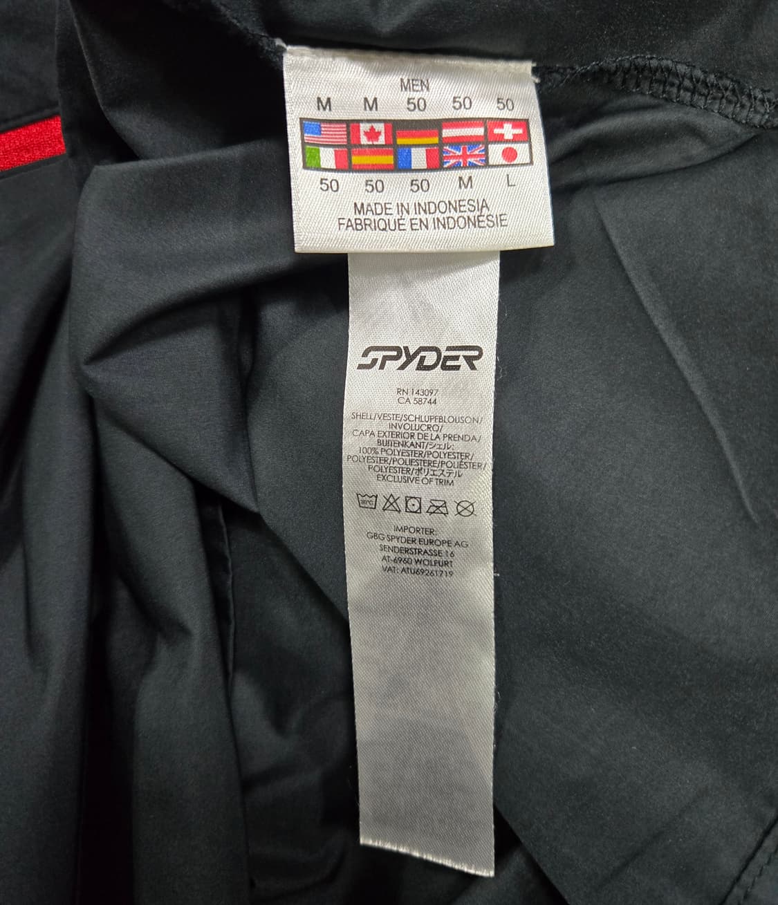 스파이더 경량 방풍자켓 바람막이자켓 100~105 상품이미지9