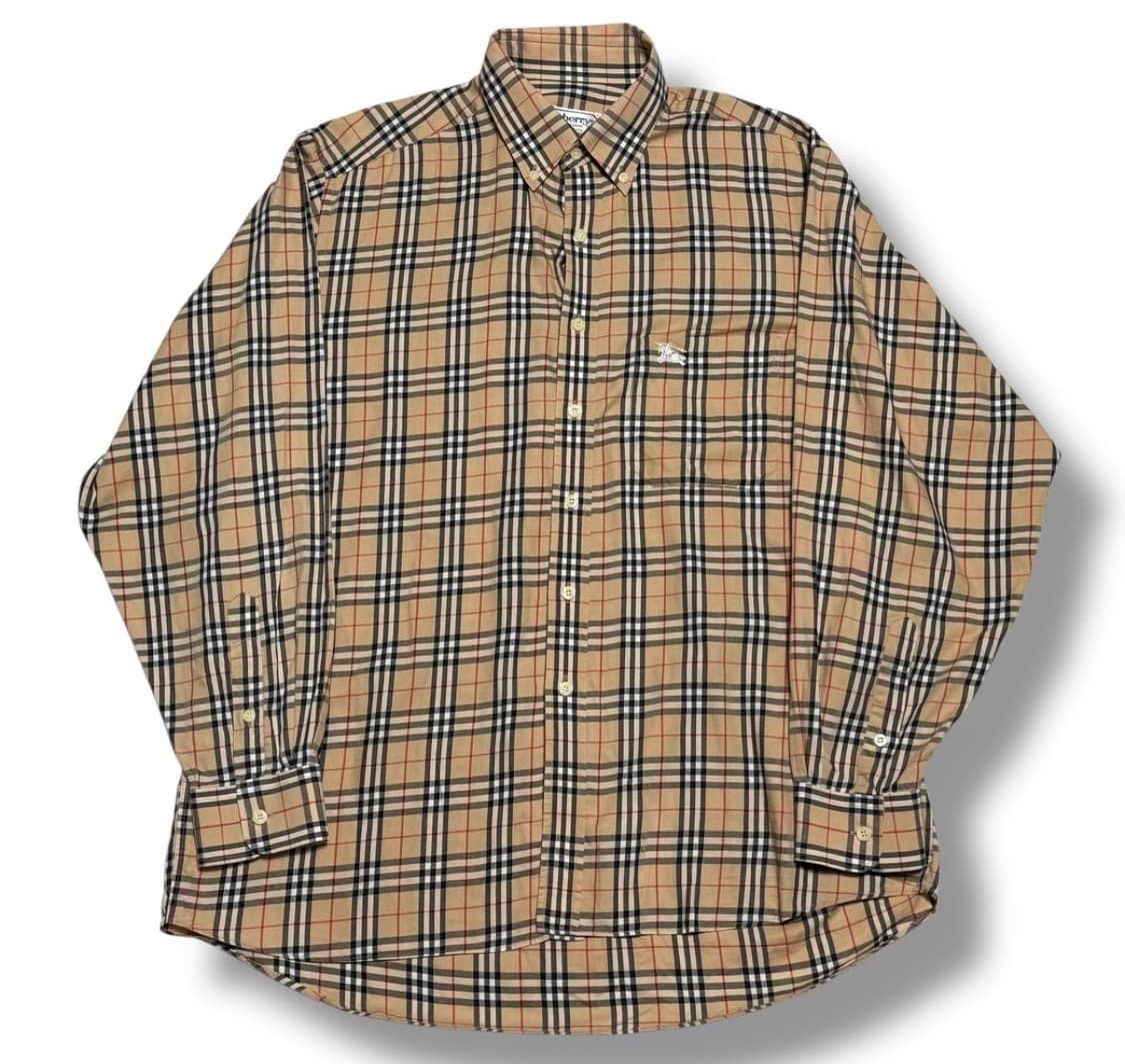 90's 버버리런던 빈티지 노바체크 셔츠 L size (착샷ㅇ) 상품이미지1