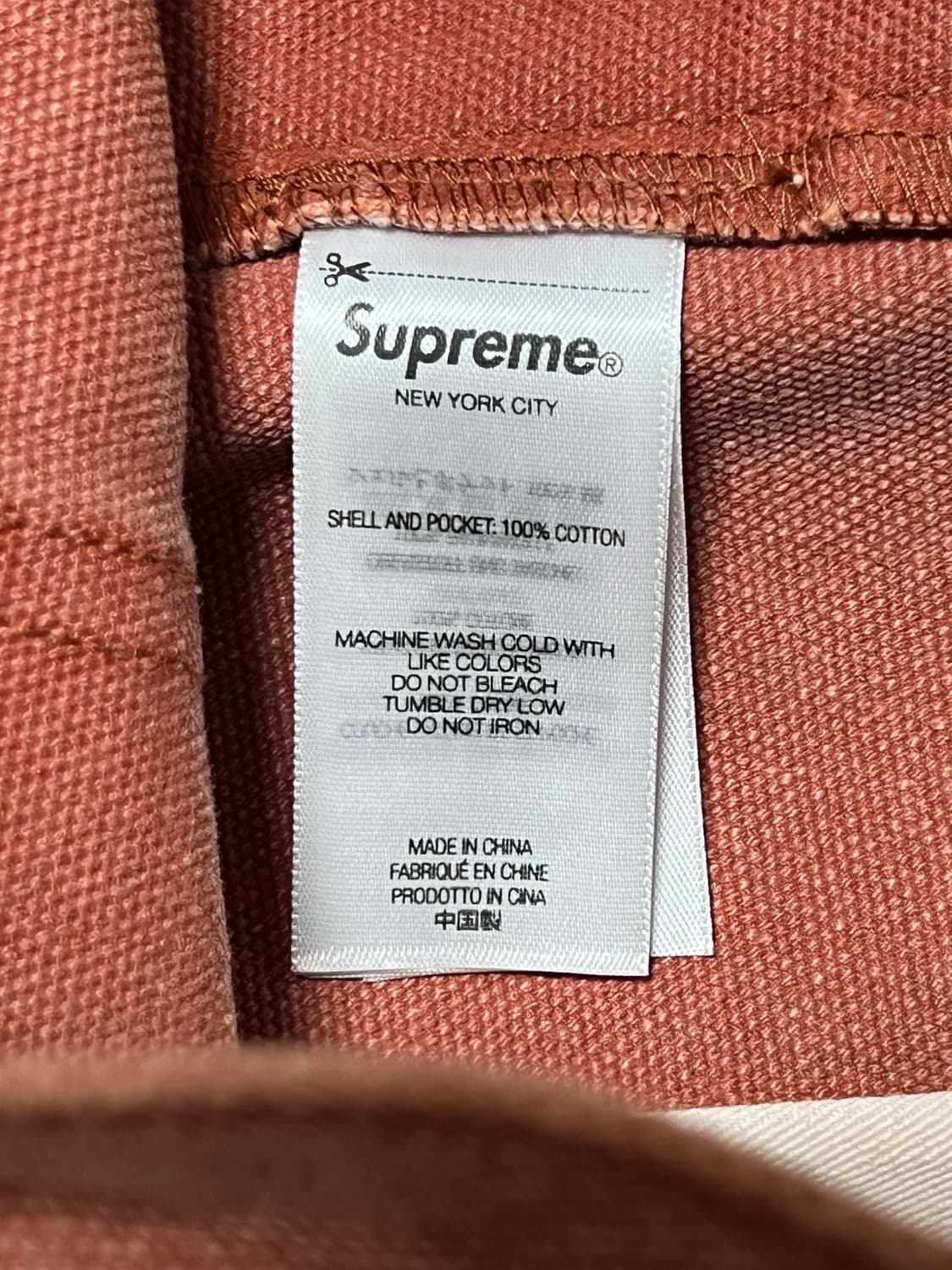 슈프림 더블니 팬츠 핑크 (32) 상품이미지4