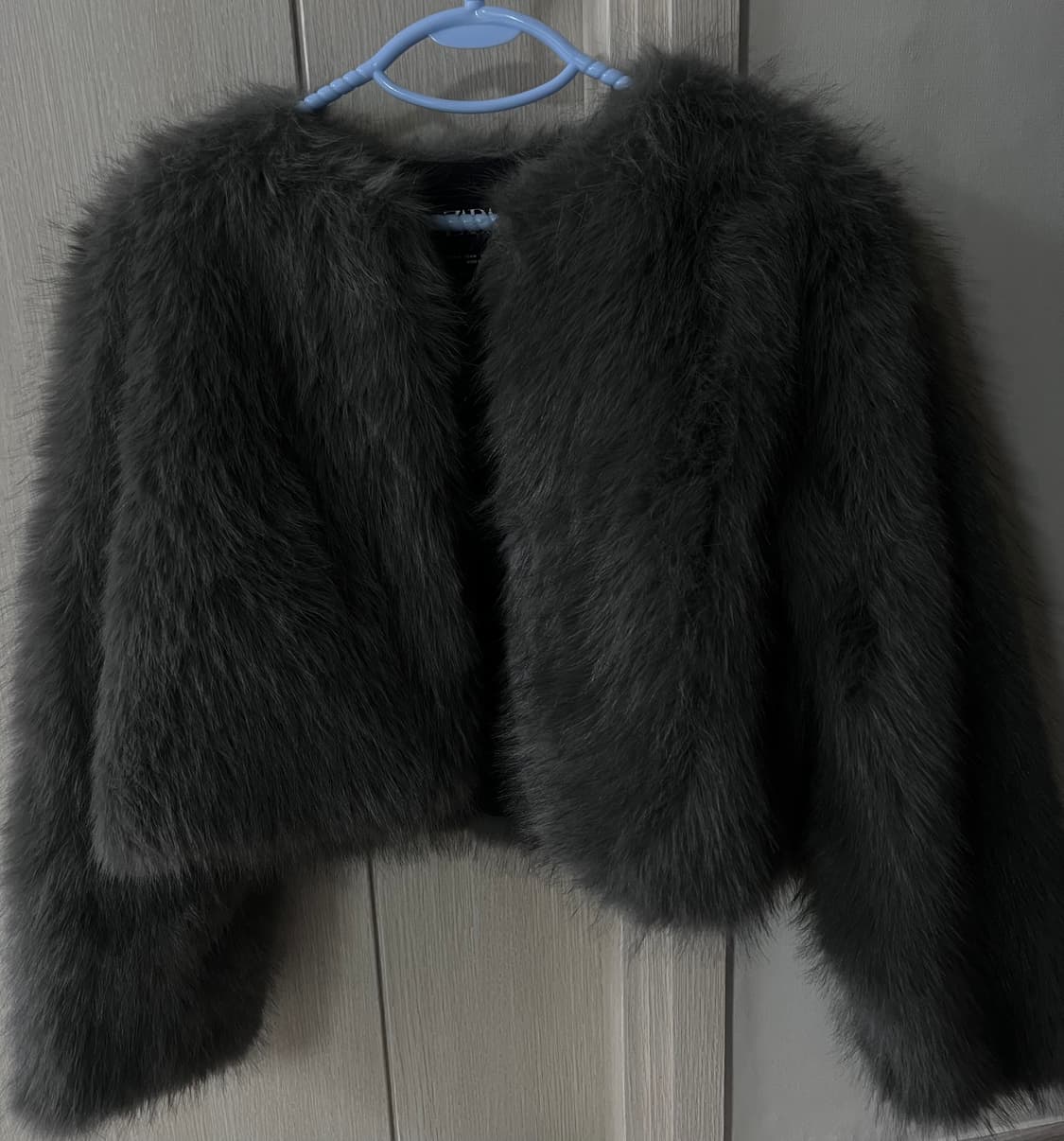 자라 노카라 퍼자켓 그레이 M 상품이미지1