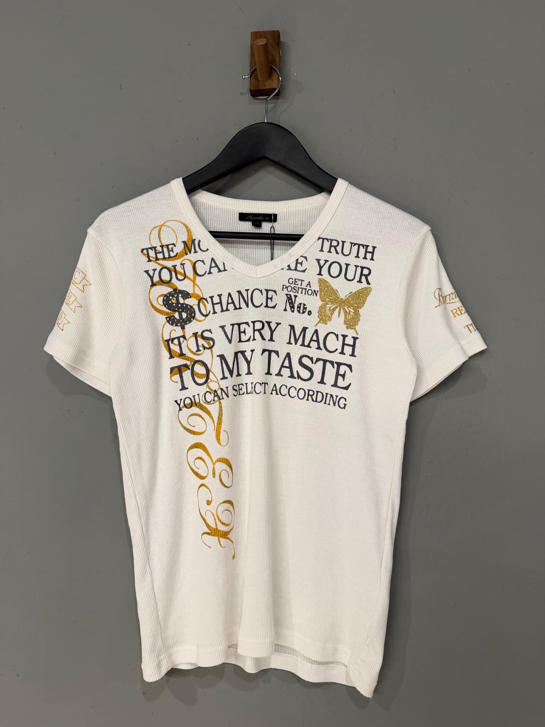 Glitter lettering butterfly point top 상품이미지5