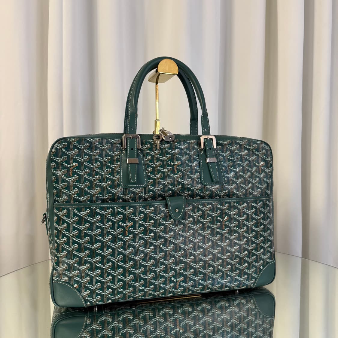 고야드 암바사드 도큐먼트 케이스 MM 그린 상품이미지2