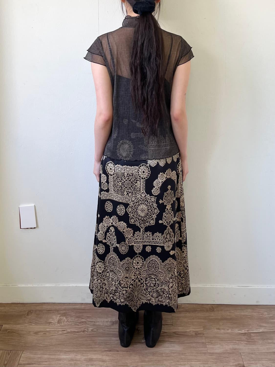 ISUI 시스루 플라워 탑  상품이미지10