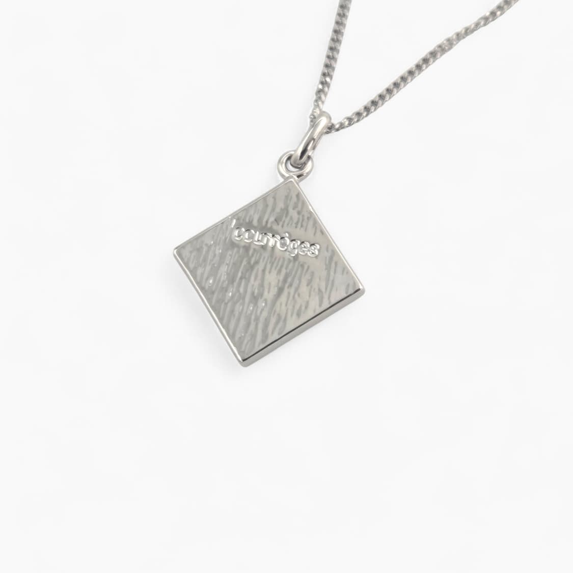 꾸레쥬 에폭시 로고 목걸이 상품이미지7