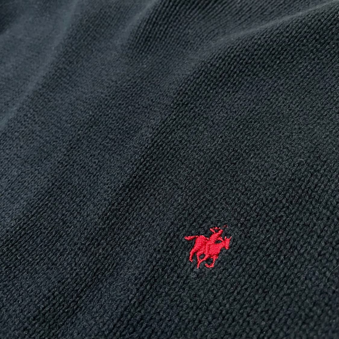 더 폭스 폴로 클럽 로고 자수 라운드넥 니트 [네이비] L/100 상품이미지5