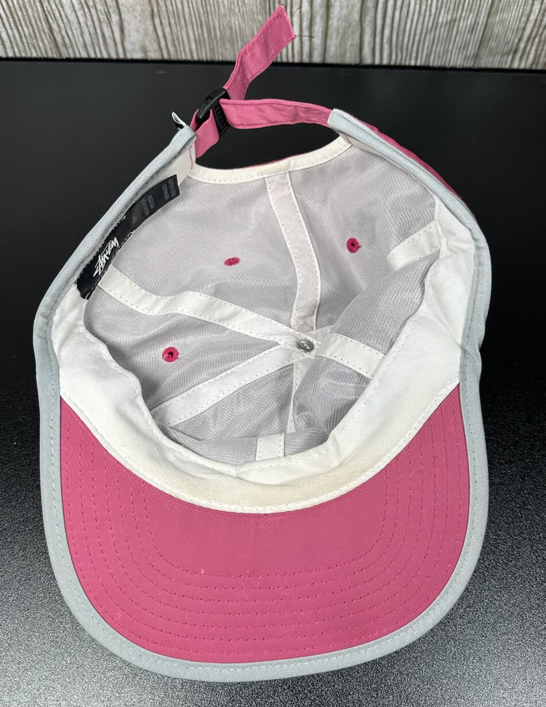 스투시 폴리 메모리 스트랩백 캡 핑크 상품이미지4