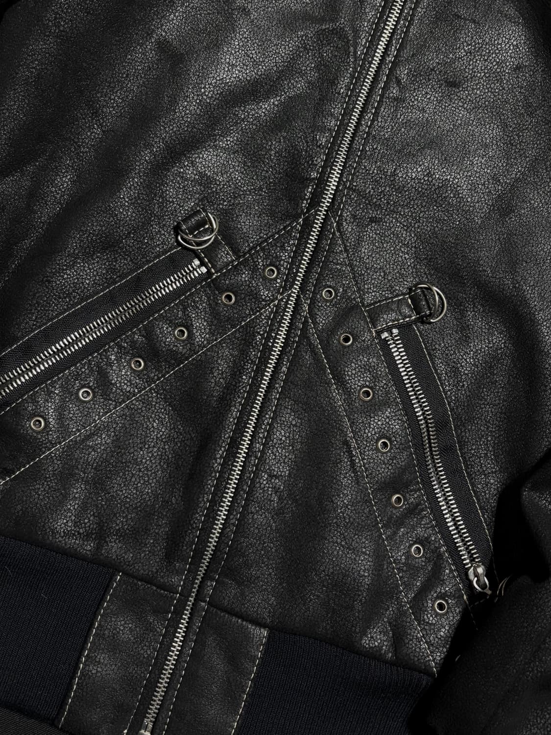 락시크 레더 집업 자켓 상품이미지3