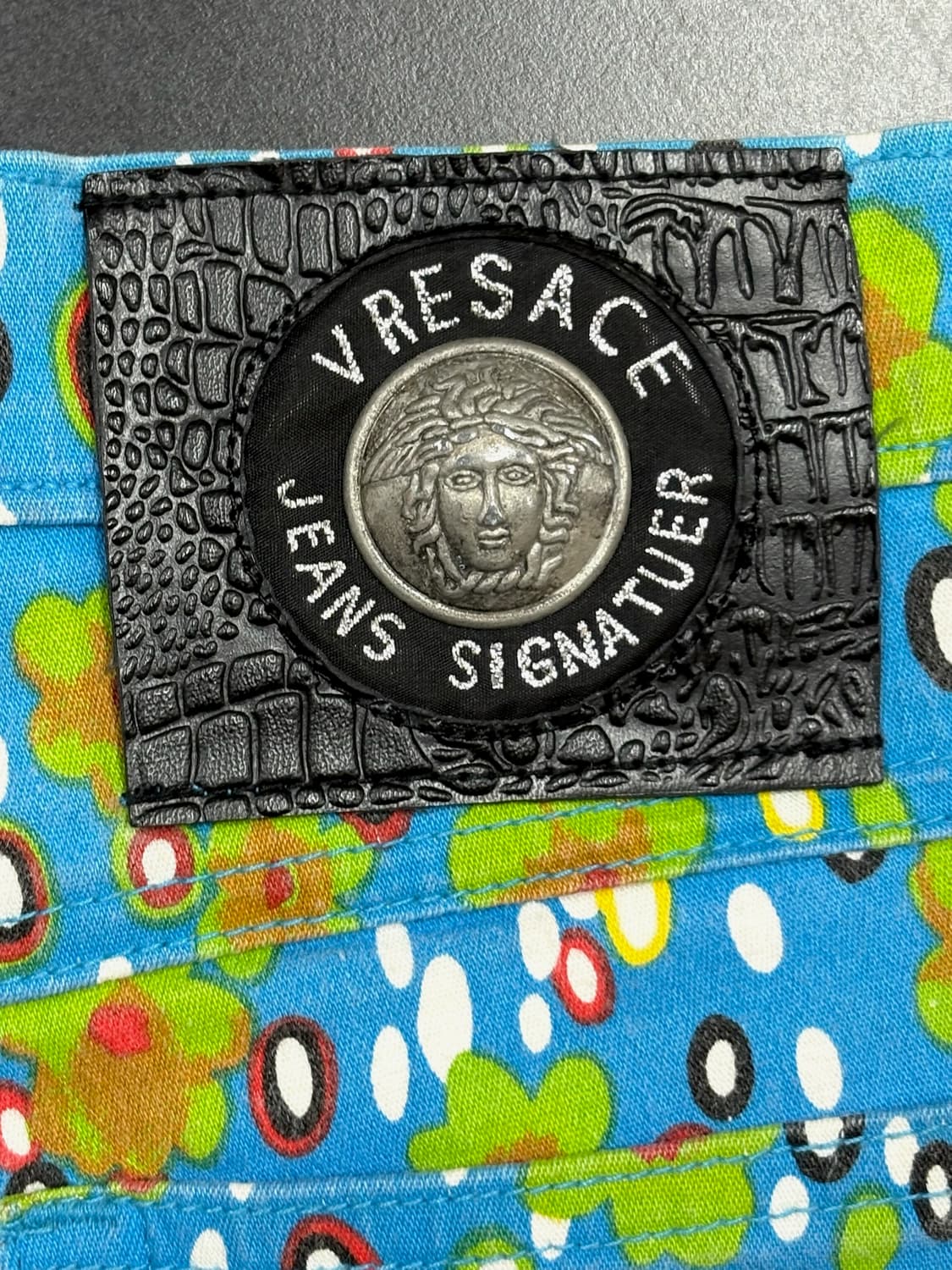 베르사체 VERSACE 플라워 플로럴 팬츠 상품이미지5