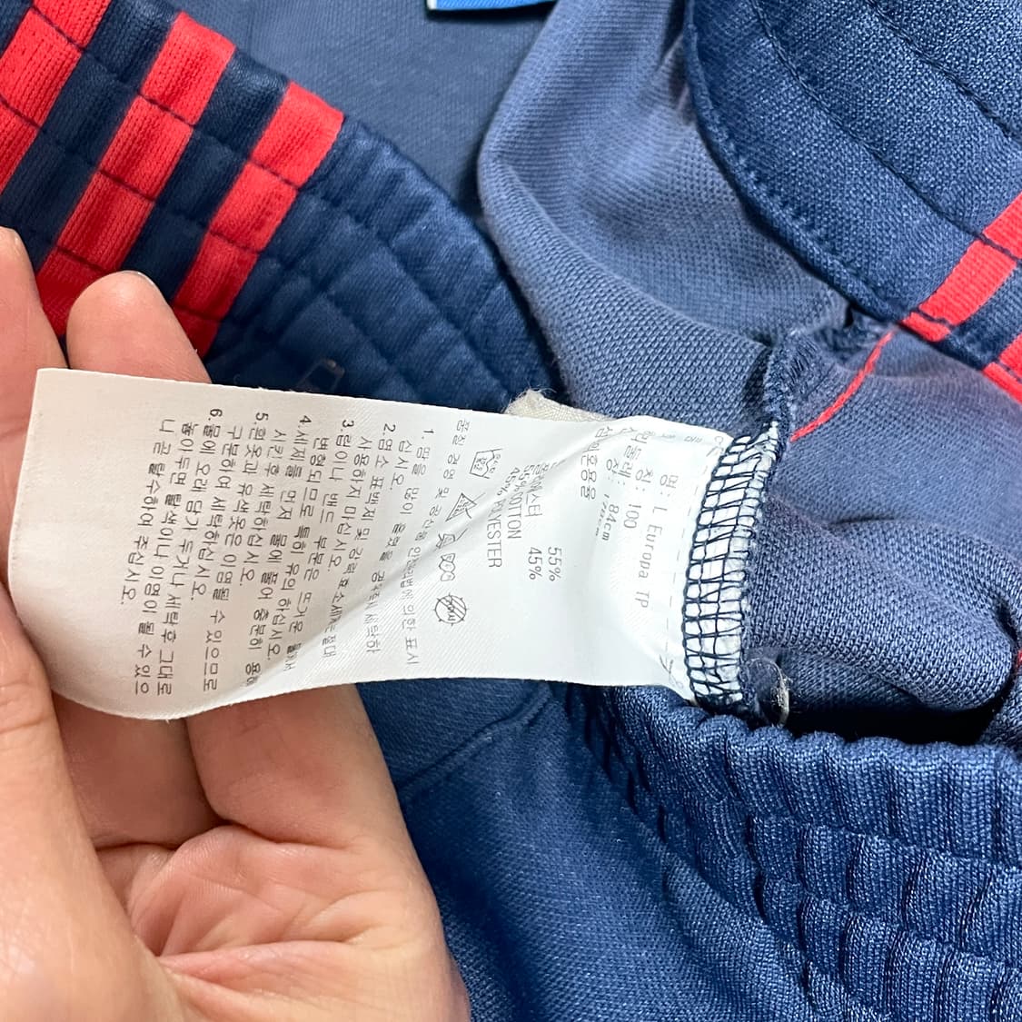 아디다스 삼선 네이비 유로파 트랙팬츠 여성100 상품이미지4