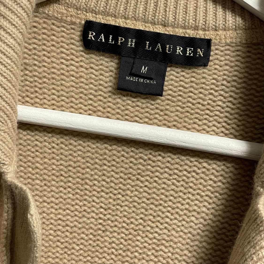 [M] 랄프로렌 블랙라벨 니트 롱 가디건 베이지 상품이미지2