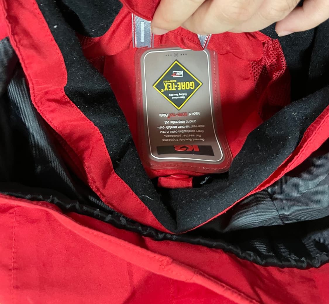 K2 레드 바람막이 자켓 아웃도어 상품이미지3