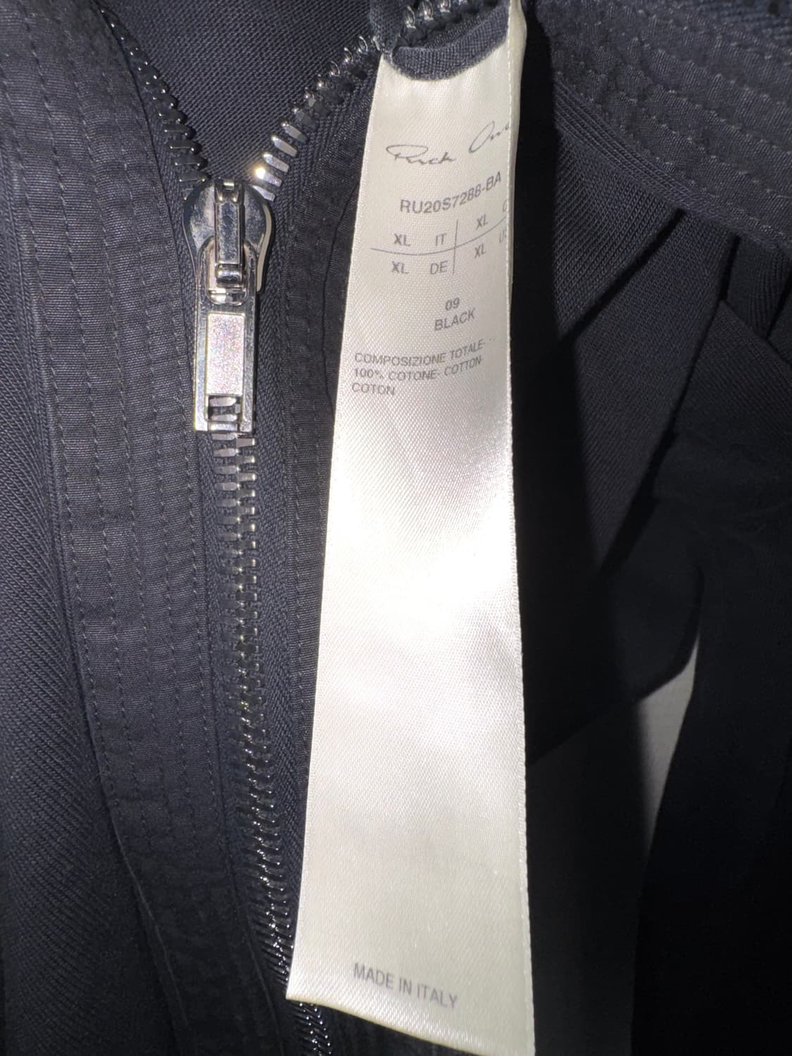 릭오웬스 20SS 롱후드집업 XL 상품이미지4