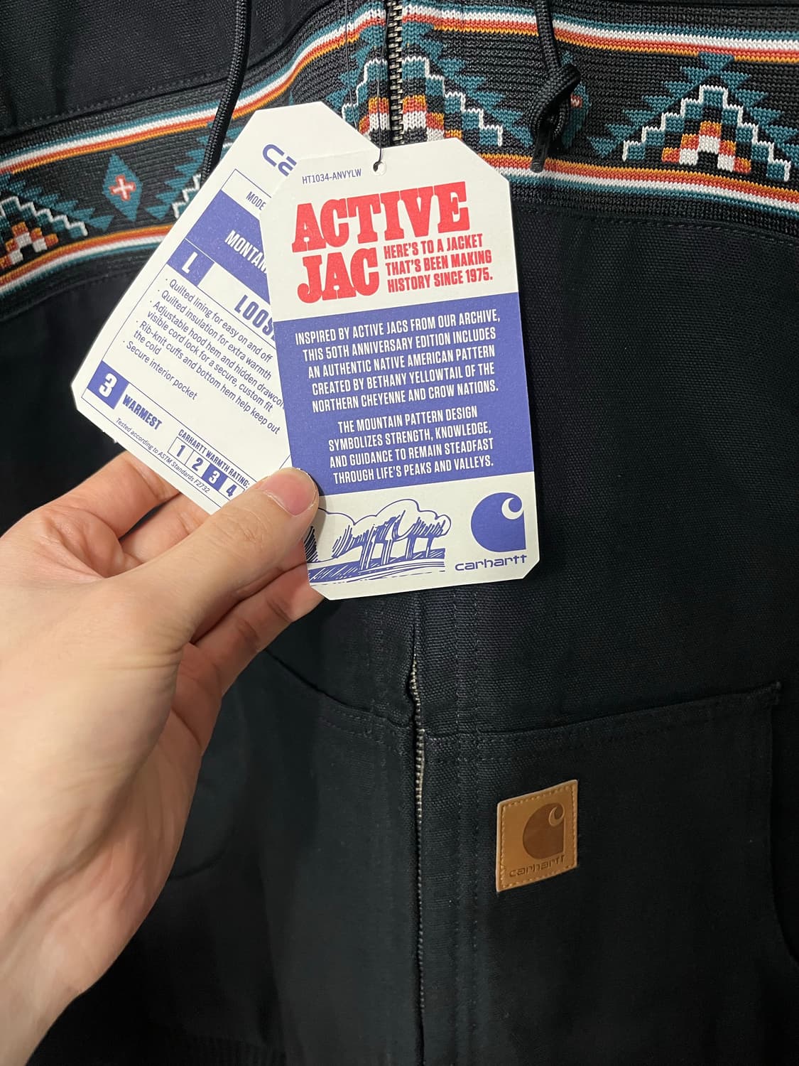 칼하트 50주년 아즈텍 액티브 자켓 2XL (새상품) 상품이미지3