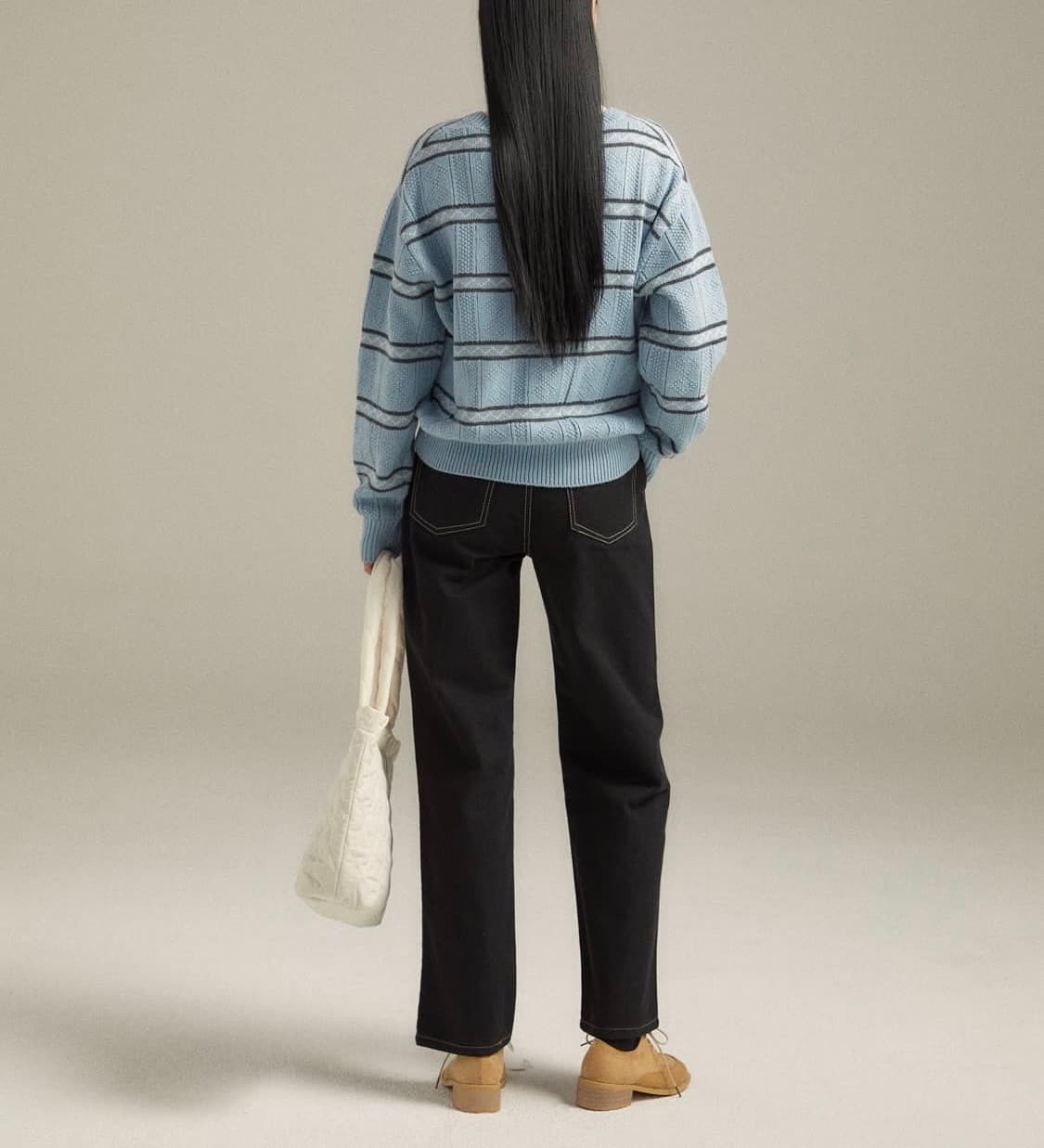 (새상품) 98도씨 OAT 히트 포켓 스트레이트 진 (기모바지) 상품이미지4