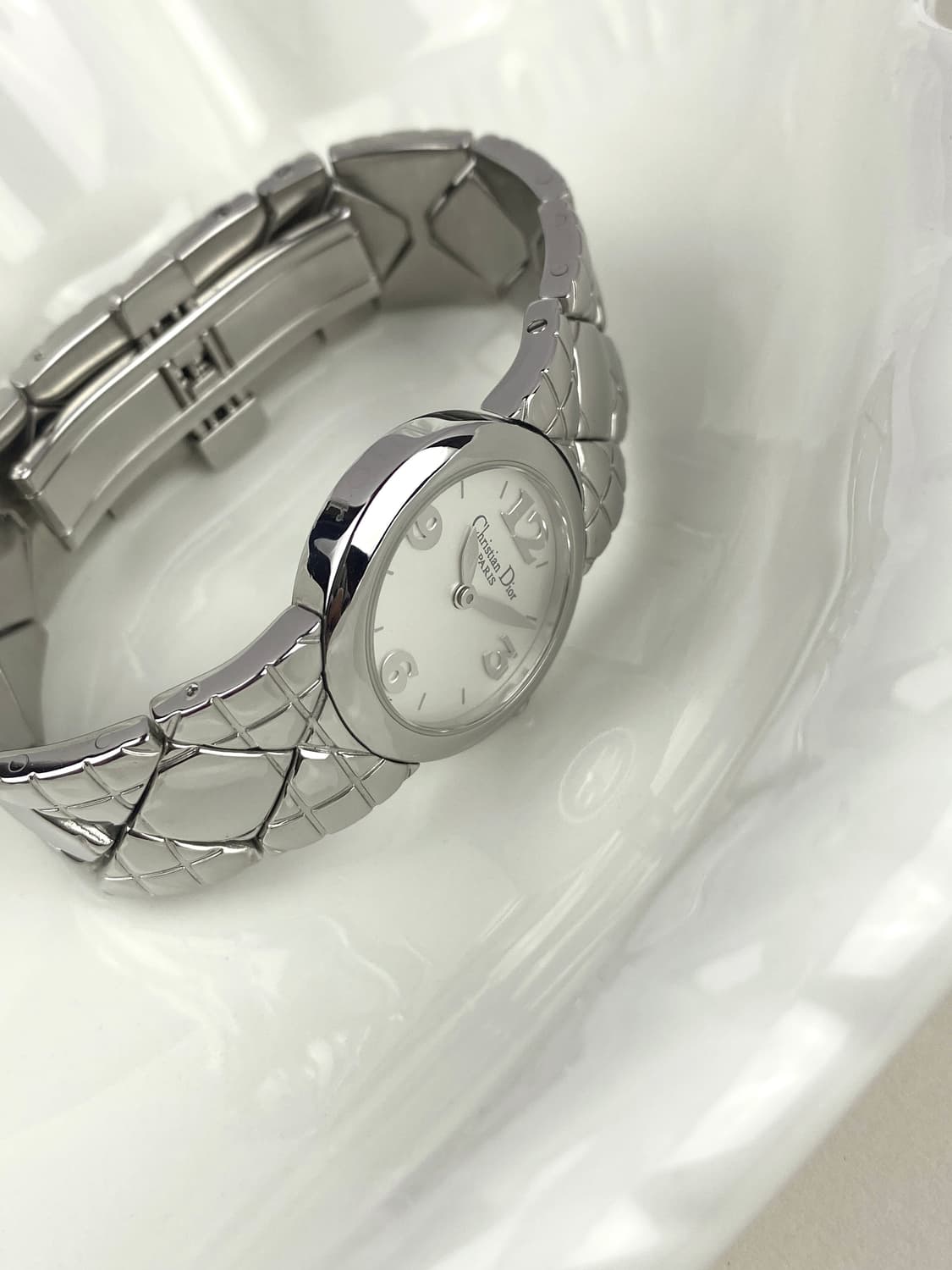 DIOR round cream dial watch  상품이미지5