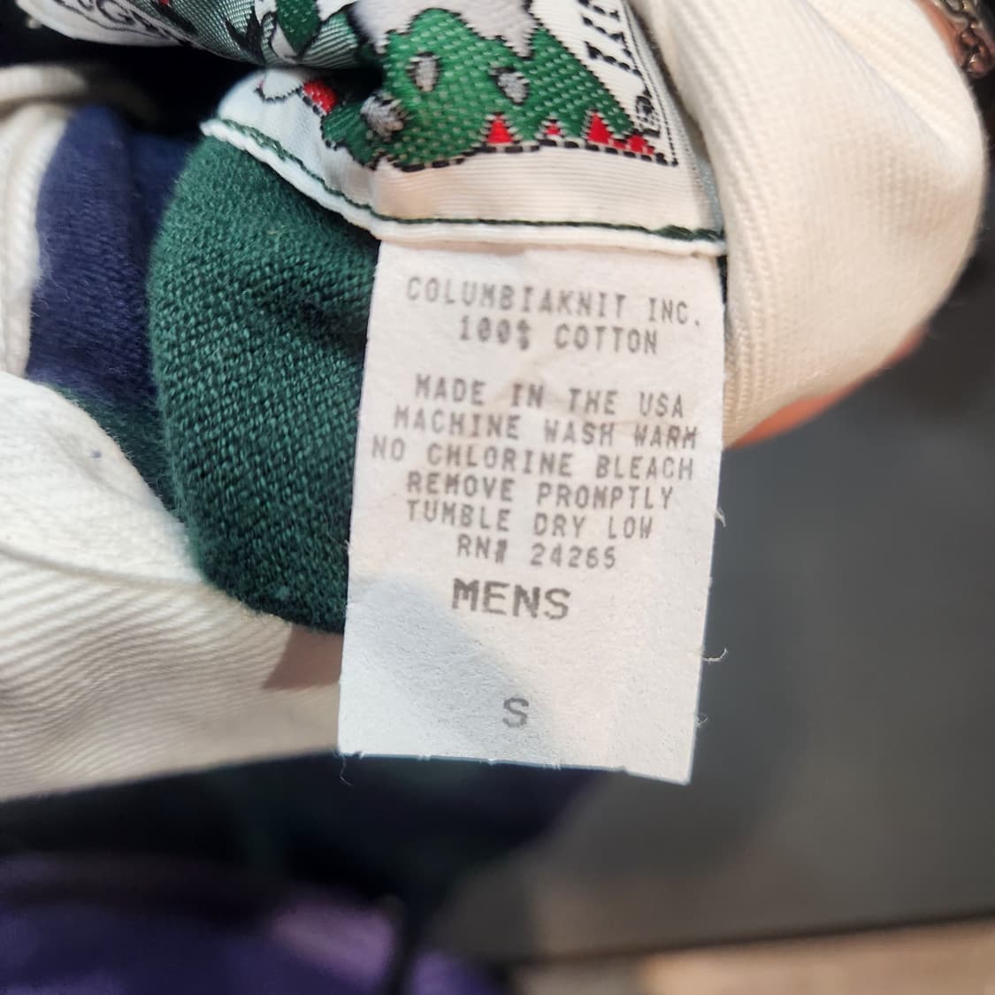 Columbia Knit Rugby Gear 스트라이프 럭비 티 USA  상품이미지3