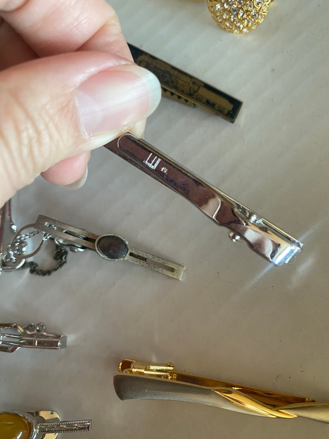 빈티지 넥타이핀 실버 및 던힐 등 상품이미지7