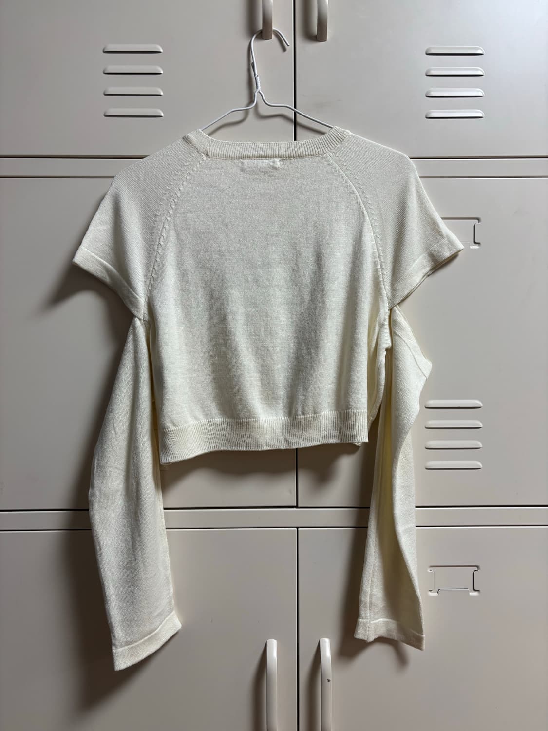 아이보리 크롭 니트 (새상품) 상품이미지3