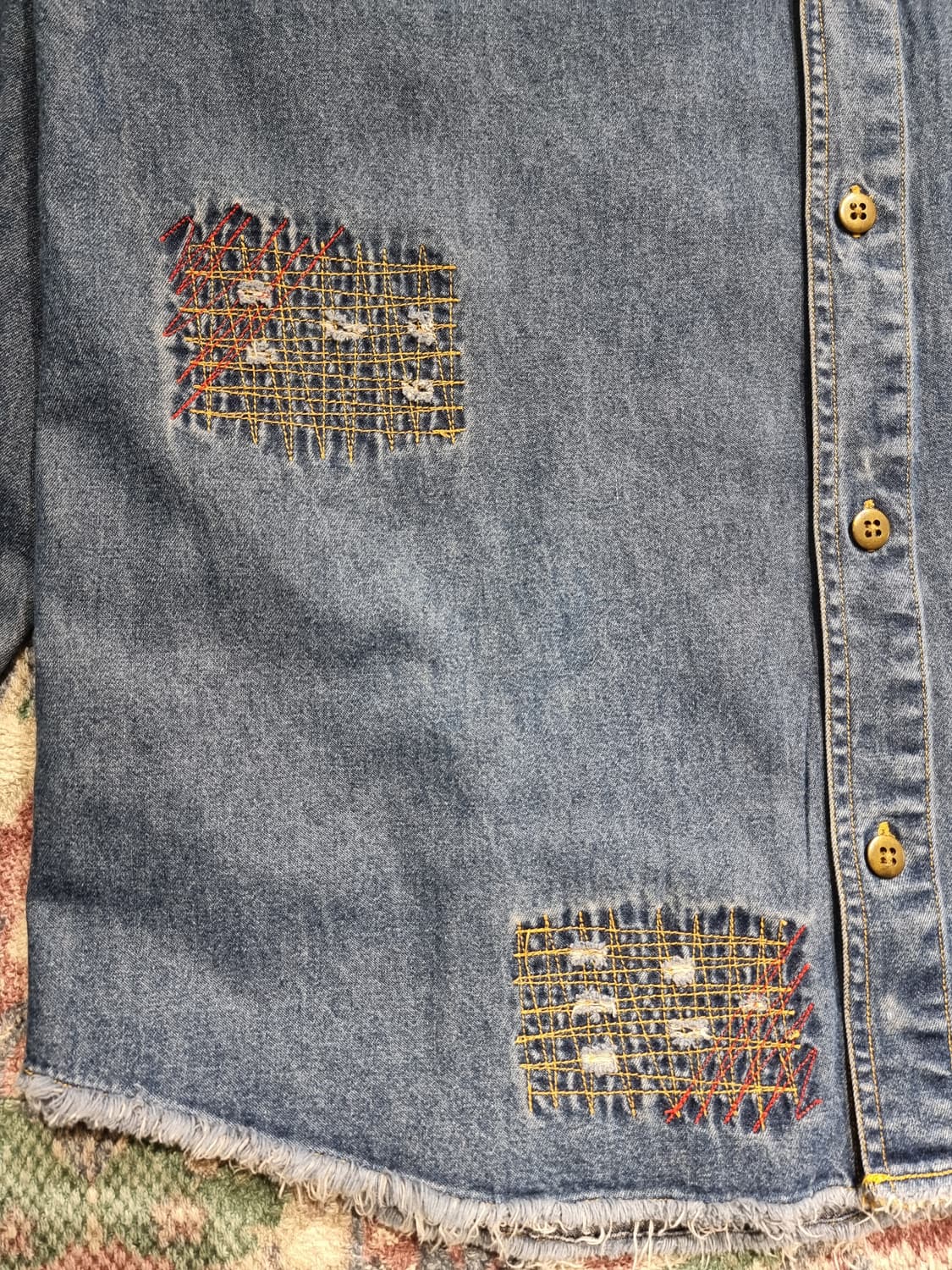 JPN vintage 데님셔츠  상품이미지4