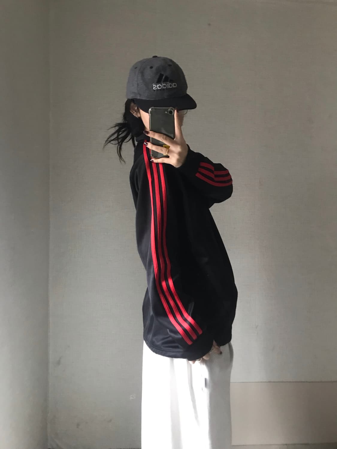 아디다스 블랙 레드 져지 상품이미지4