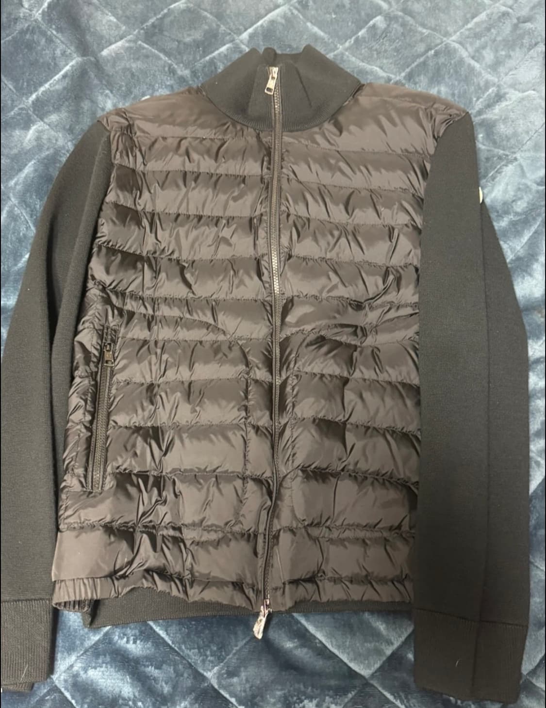 몽클레르 패딩 울 가디건 블랙 - 24FW XL사이즈 상품이미지1