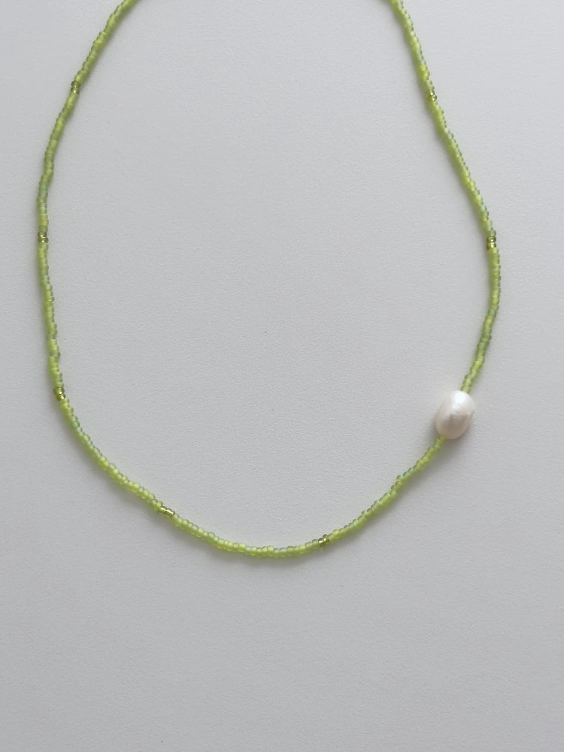 Lime pearl necklace 상품이미지2