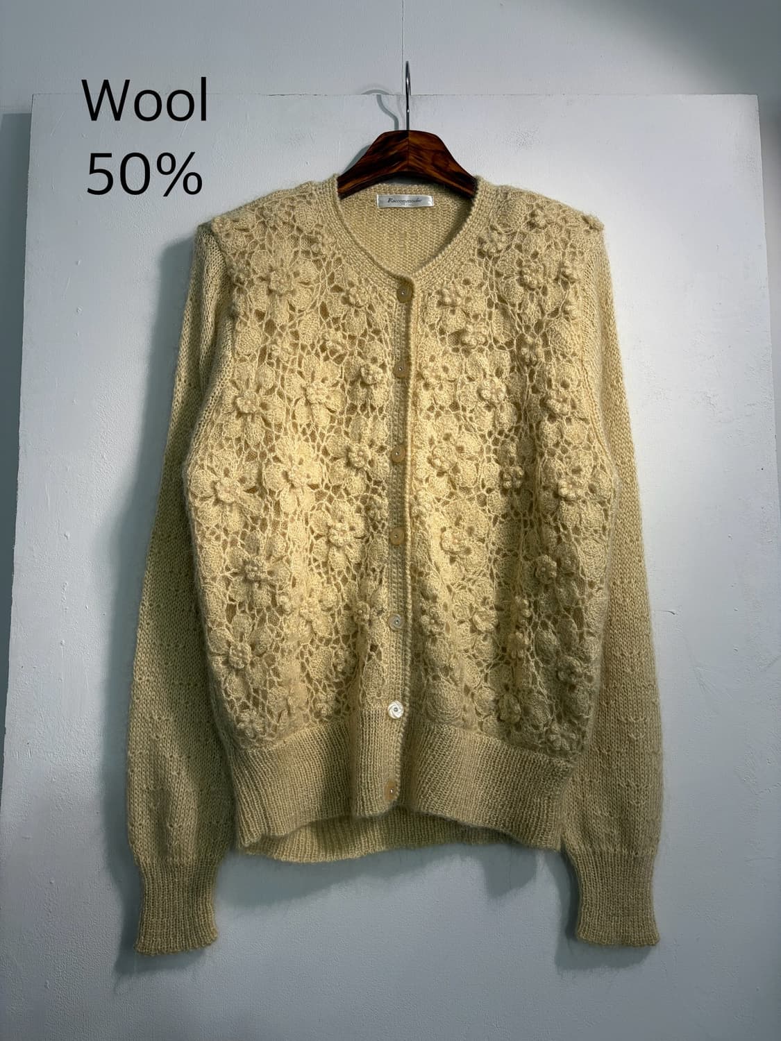 Wool 50% 펀칭가디건 L 상품이미지1