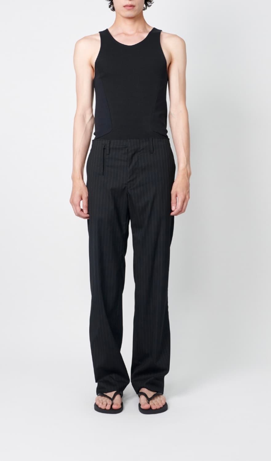 누마레 EE 벨티드 스트라이프 슬랙스 상품이미지3