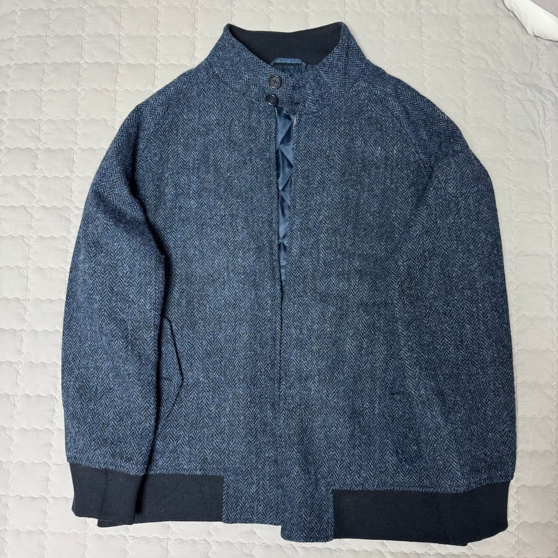 빈티지 Baron Viento 해리스트위드 G9 해링턴 자켓 XL 상품이미지6