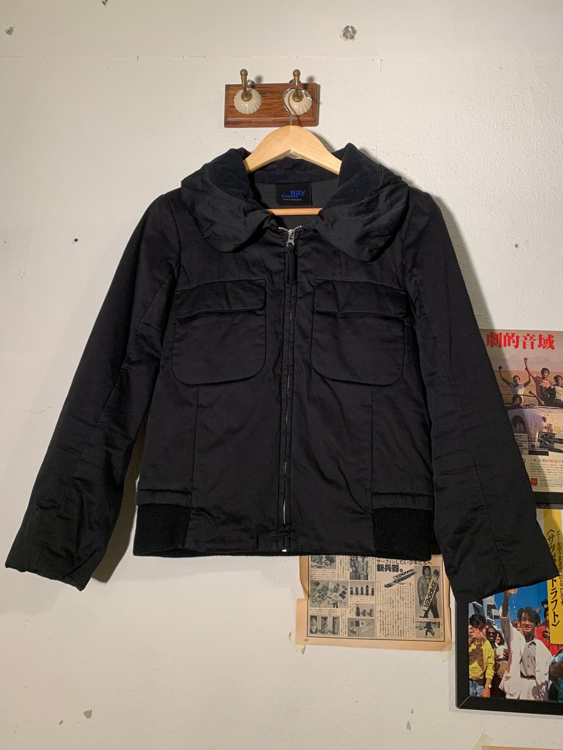 레이빔즈 코듀로이 하이 숄 카라 자켓 상품이미지4