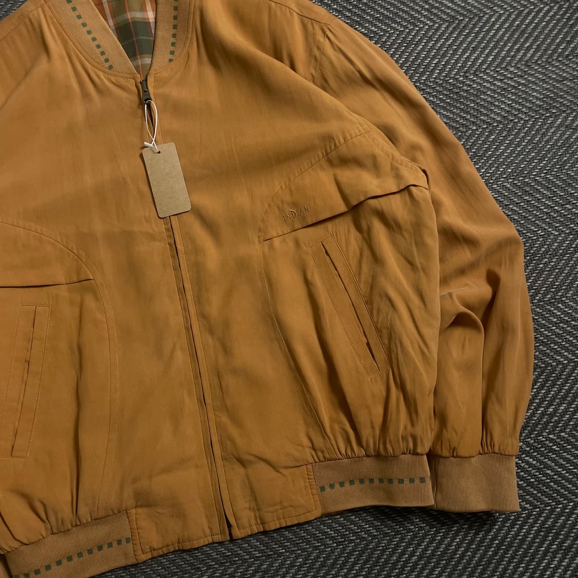 90s INDIAN 아카이브 리버시블 블루종 봄버 자켓y 4646 상품이미지3