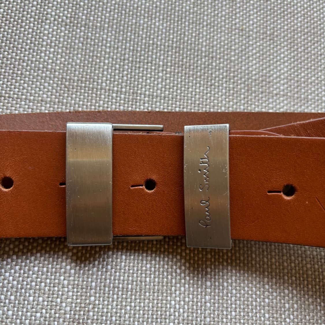 폴스미스(Paul Smith)의 카멜 브라운 레더 벨트 상품이미지2