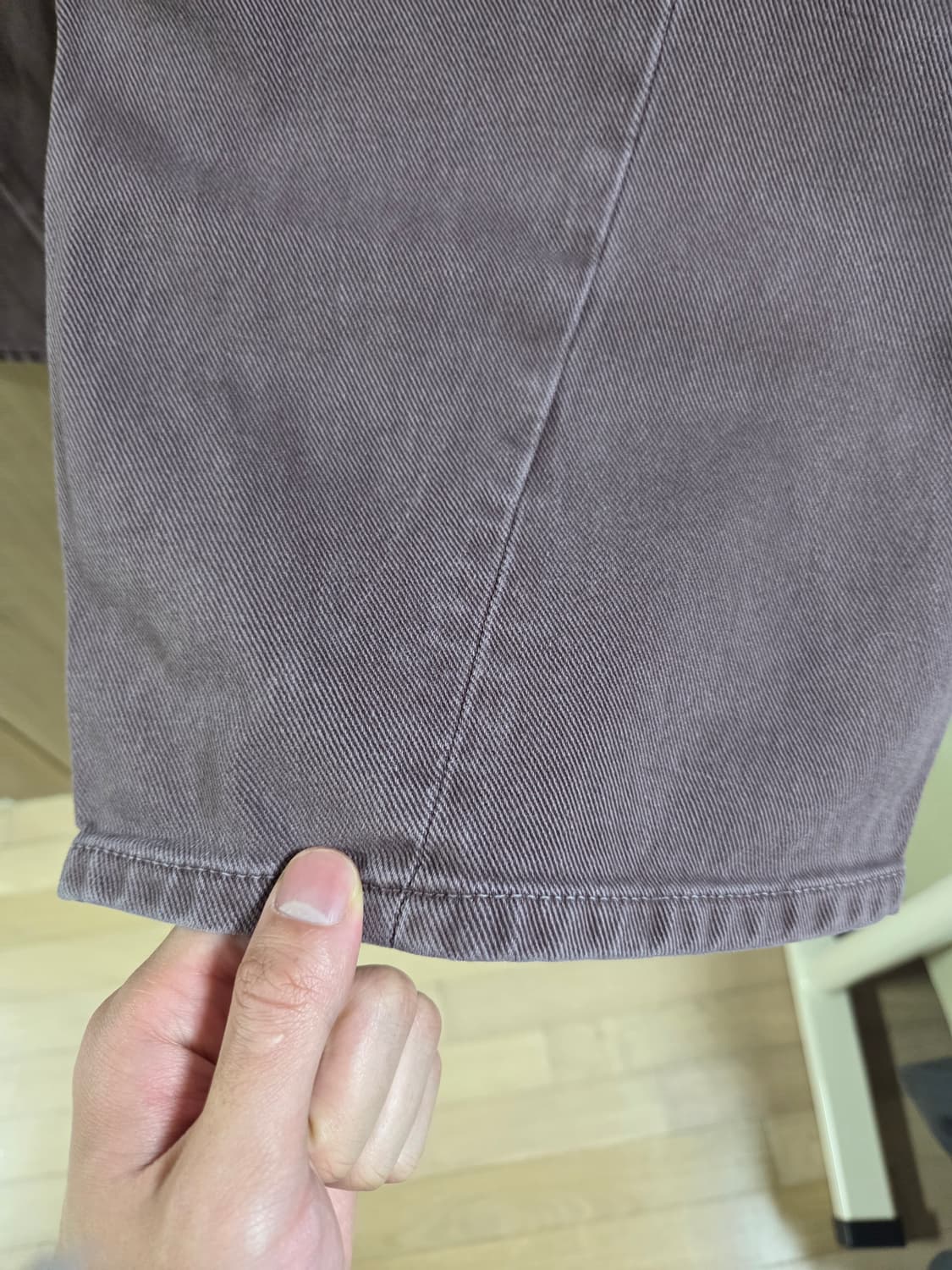 애프터프레이 와이드 슬래쉬 데님 그레이프 상품이미지6